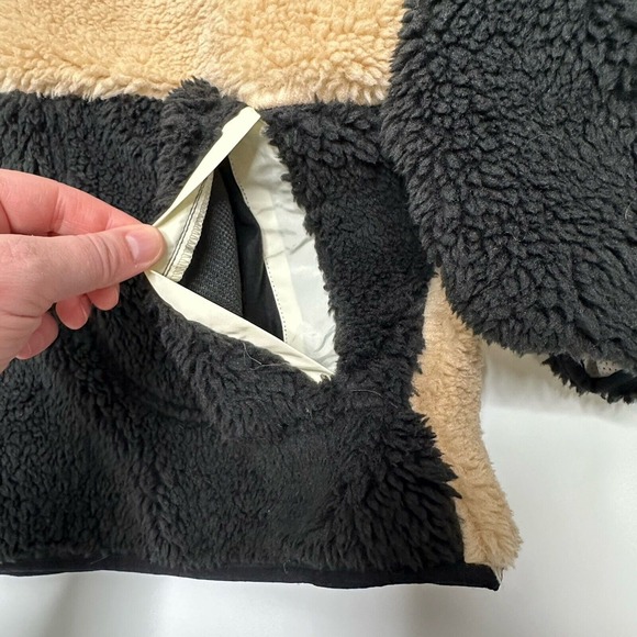 STOIC 1/2 Zip Sherpa Pullover brown black sweater Size XL High Pile Fleece MTN - Picture 6 of 14